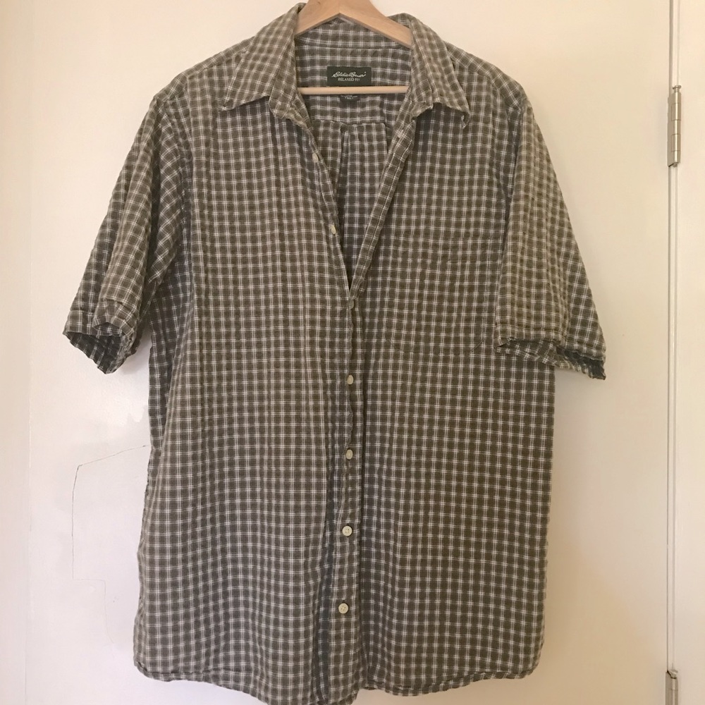 Plaid green shirt